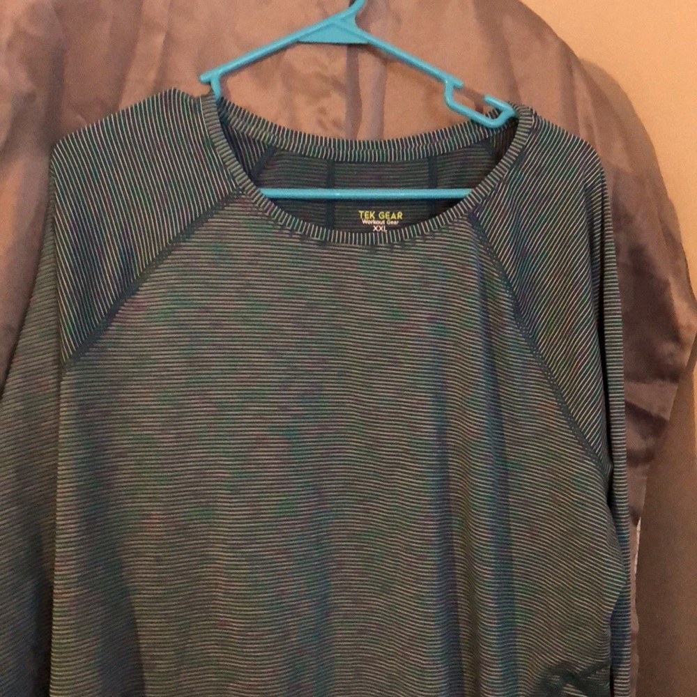 NWT Tek Gear Activewear Long sleeve Workout gear top, sz XXL